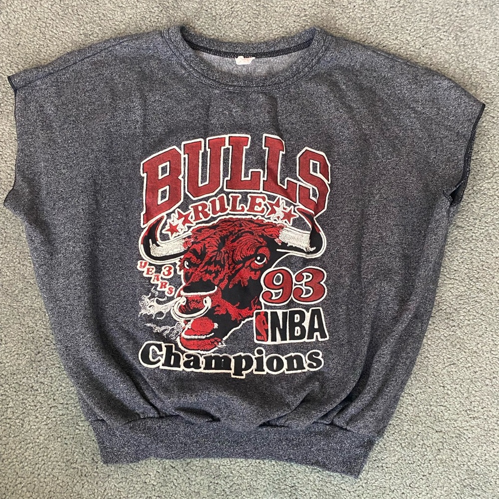 Vintage 1993 Chicago Bulls Threepeat Sleeveless Sweater